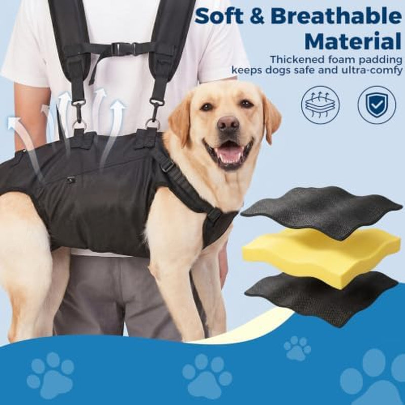 Dog Lift Harness – Full-Body Support Carrier for Senior & Post-Surgery Dogs (Large, 24–40 lb)