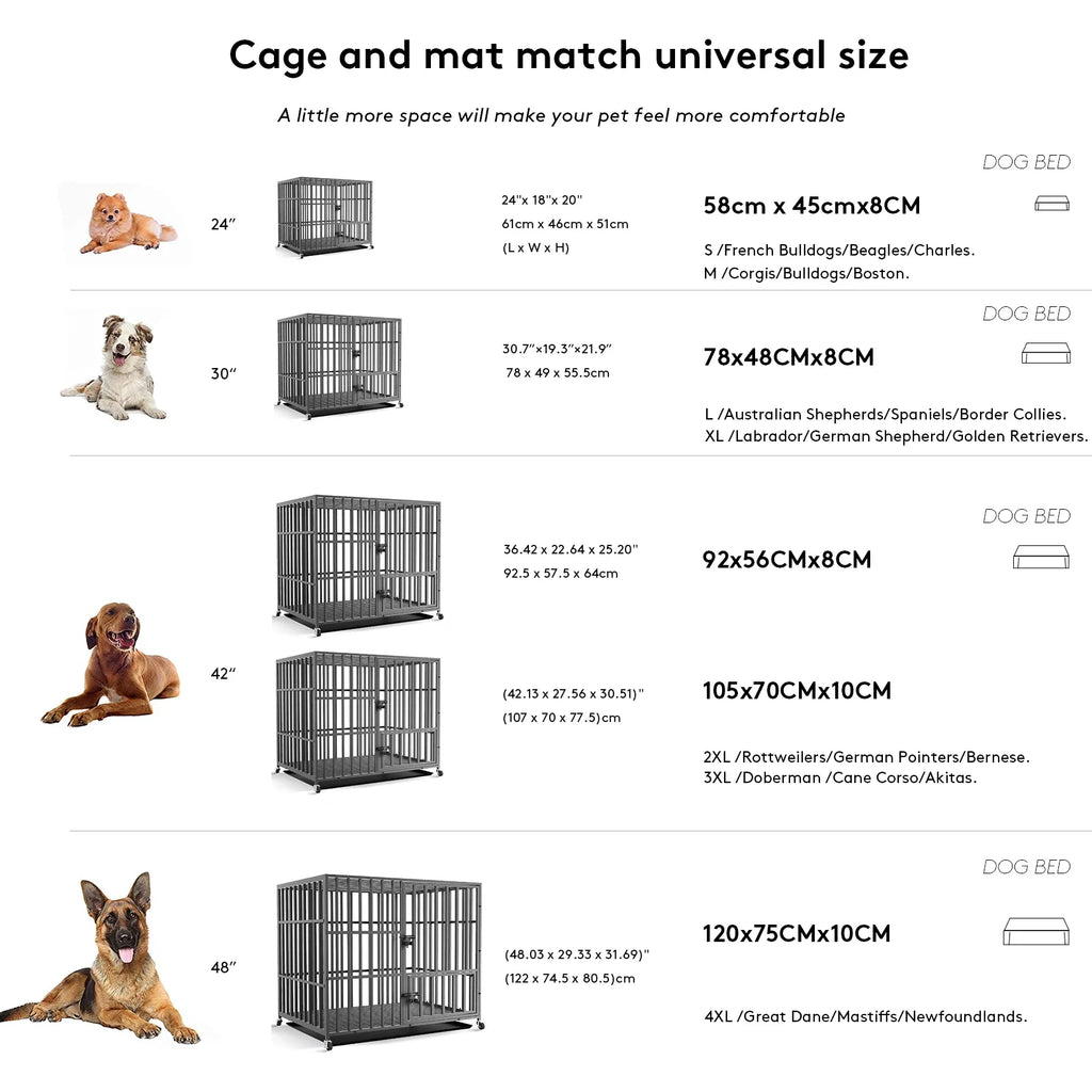 Orthopedic Dog Bed with Washable Cover – Supportive Foam for Large Senior Dogs