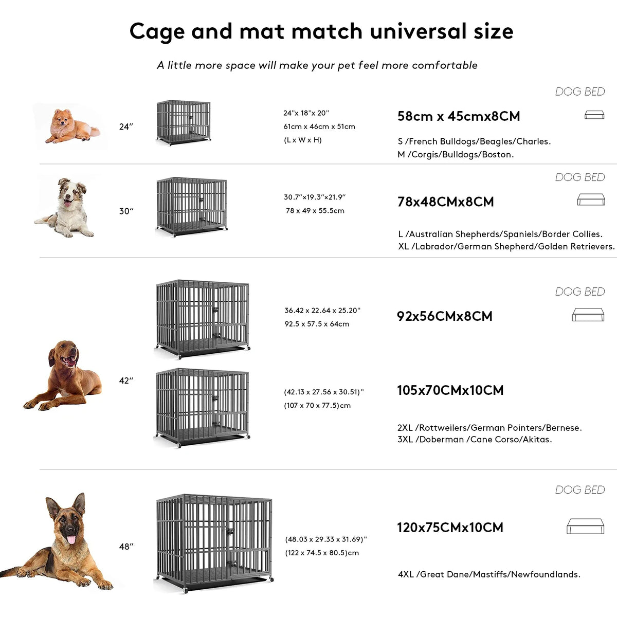 Orthopedic Dog Bed with Washable Cover – Supportive Foam for Large Senior Dogs